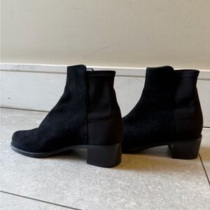 Black Suede 50-50 Ankle Boots  Stuart Weitzman Women's Chelsea Style